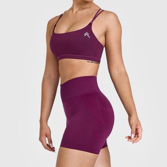 Oner Active “Ripe Fig” Purple Everyday Crossover Sports Bra - Picture 3 of 7